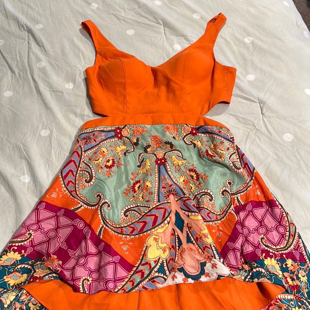 Marciano silk cut out dress